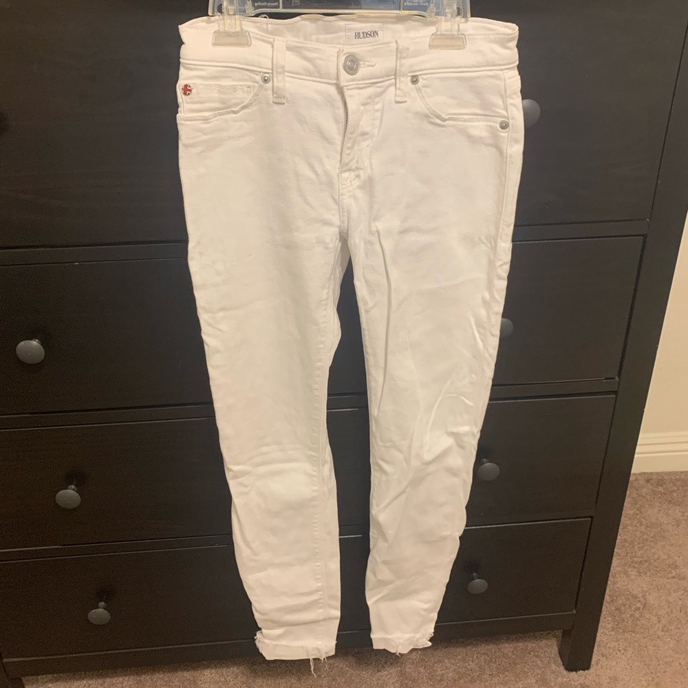 Hudson white jeans